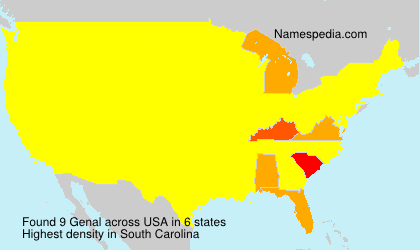 Surname Genal in USA Surname Genal in USA