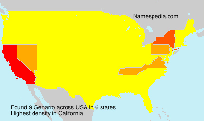 Surname Genarro in USA Surname Genarro in USA