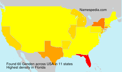 Surname Genden in USA Surname Genden in USA