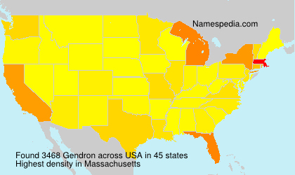 Surname Gendron in USA Surname Gendron in USA