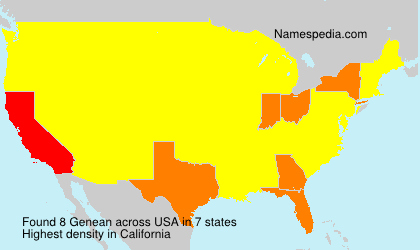 Surname Genean in USA Surname Genean in USA