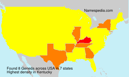 Surname Geneda in USA Surname Geneda in USA