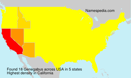 Surname Genegabus in USA Surname Genegabus in USA
