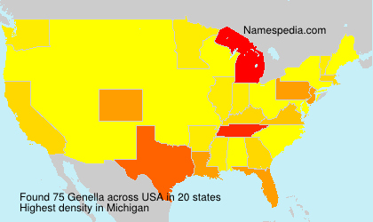 Surname Genella in USA Surname Genella in USA