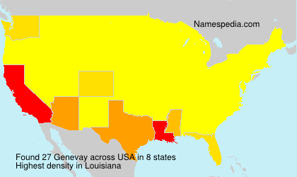 Surname Genevay in USA Surname Genevay in USA