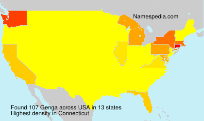 Surname Genga in USA Surname Genga in USA