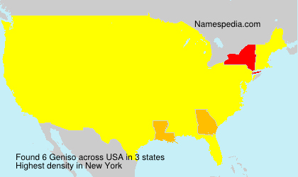 Surname Geniso in USA Surname Geniso in USA