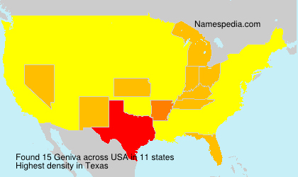Surname Geniva in USA