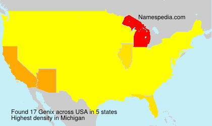 Surname Genix in USA Surname Genix in USA