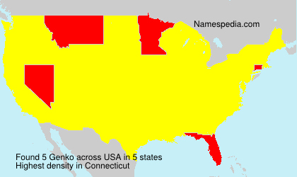 Surname Genko in USA Surname Genko in USA