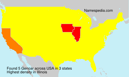 Surname Genoar in USA Surname Genoar in USA