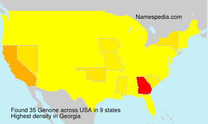 Surname Genone in USA Surname Genone in USA