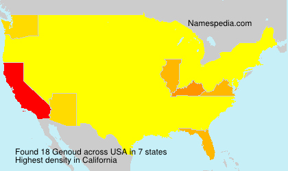 Surname Genoud in USA Surname Genoud in USA