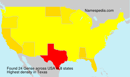Surname Gense in USA Surname Gense in USA