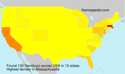 Surname Gentilucci in USA Surname Gentilucci in USA