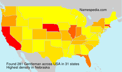 Surname Gentleman in USA