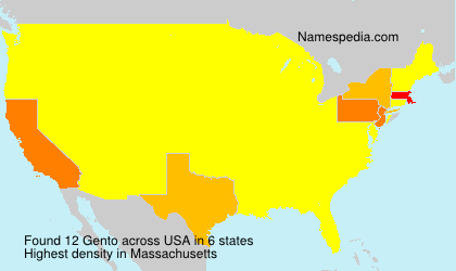 Surname Gento in USA Surname Gento in USA