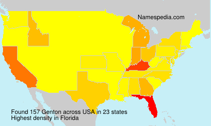 Surname Genton in USA Surname Genton in USA