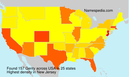 Surname Genty in USA Surname Genty in USA