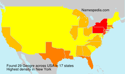 Surname Geogre in USA Surname Geogre in USA