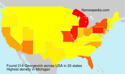 Surname Georgevich in USA