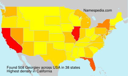 Familiennamen Georgiev - USA