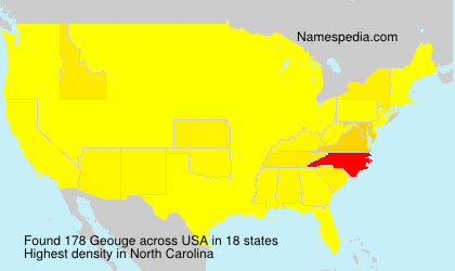 Surname Geouge in USA Surname Geouge in USA