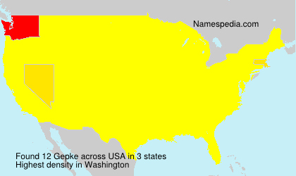 Surname Gepke in USA Surname Gepke in USA