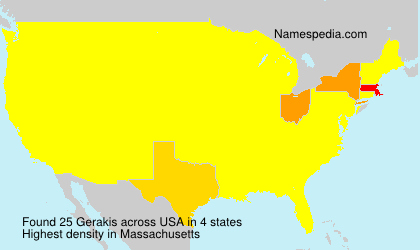 Surname Gerakis in USA Surname Gerakis in USA