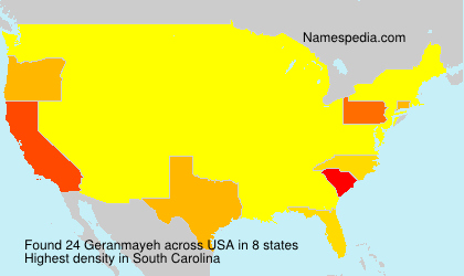 Surname Geranmayeh in USA Surname Geranmayeh in USA