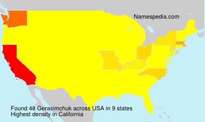 Surname Gerasimchuk in USA Surname Gerasimchuk in USA