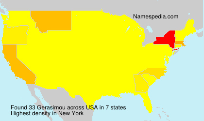 Surname Gerasimou in USA Surname Gerasimou in USA