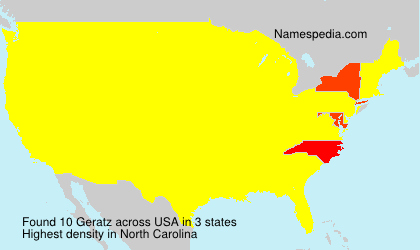 Surname Geratz in USA Surname Geratz in USA