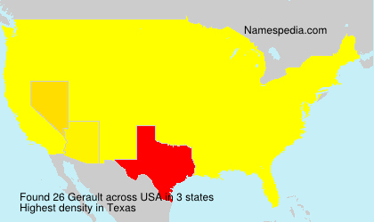Surname Gerault in USA Surname Gerault in USA