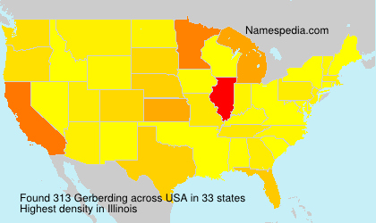 Surname Gerberding in USA