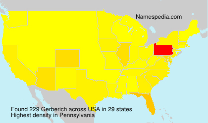 Surname Gerberich in USA Surname Gerberich in USA
