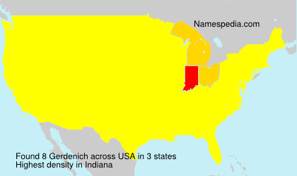 Surname Gerdenich in USA