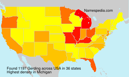 Surname Gerding in USA Surname Gerding in USA