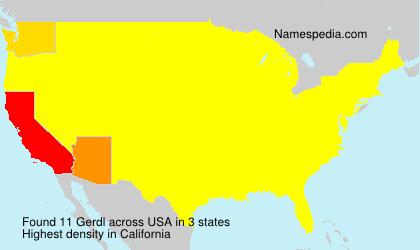 Surname Gerdl in USA Surname Gerdl in USA