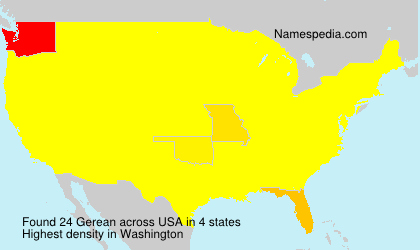 Surname Gerean in USA Surname Gerean in USA
