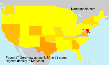 Surname Geremew in USA Surname Geremew in USA