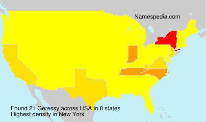 Surname Geressy in USA Surname Geressy in USA