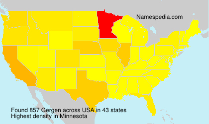 Surname Gergen in USA Surname Gergen in USA