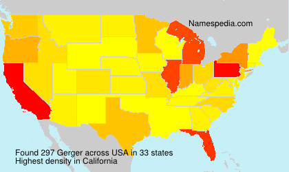Surname Gerger in USA Surname Gerger in USA