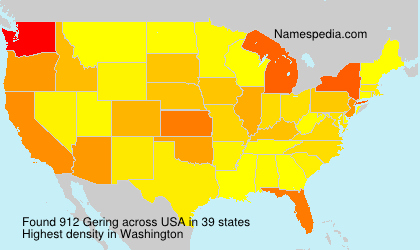 Surname Gering in USA Surname Gering in USA