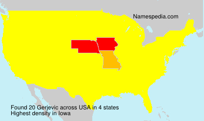Surname Gerjevic in USA Surname Gerjevic in USA