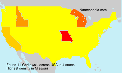 Surname Gerkowski in USA Surname Gerkowski in USA