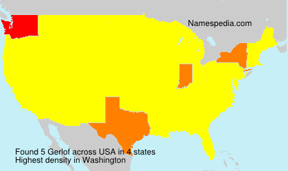 Surname Gerlof in USA Surname Gerlof in USA