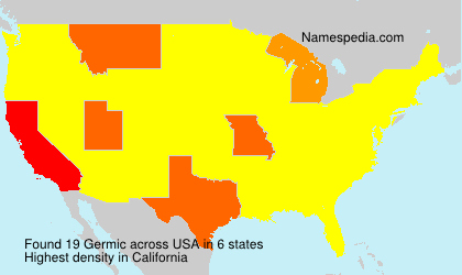 Surname Germic in USA Surname Germic in USA