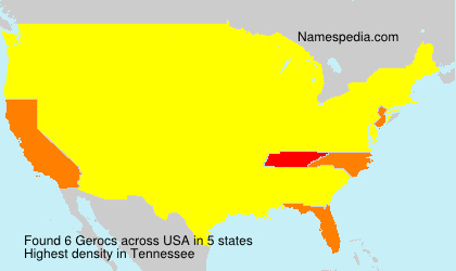 Surname Gerocs in USA Surname Gerocs in USA